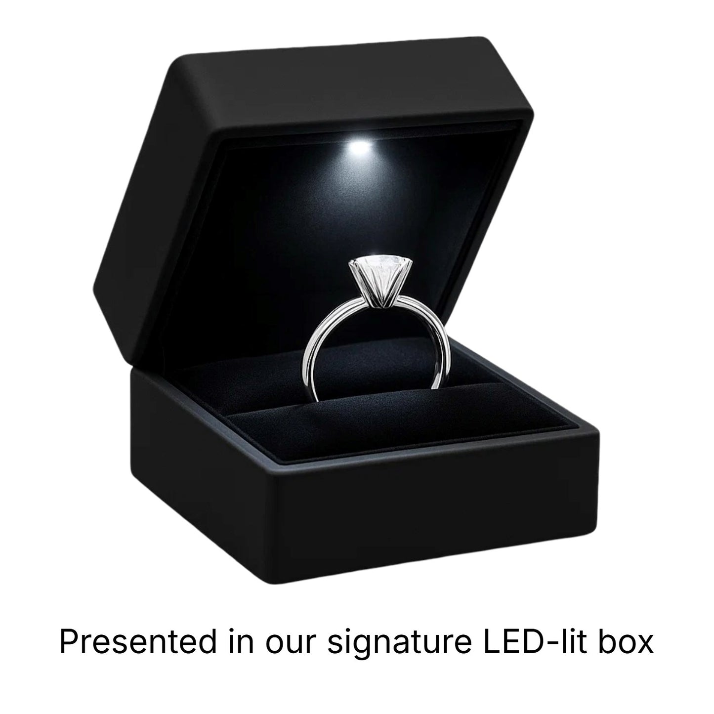 5 Carat Princess Lab Grown IGI G/VS1 Diamond Solitaire Ring in 10K White Gold