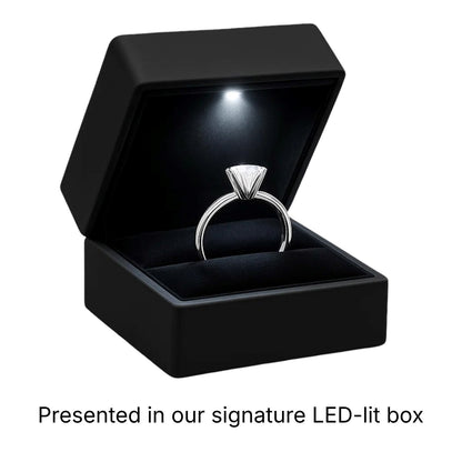 5 Carat Princess Lab Grown IGI G/VS1 Diamond Solitaire Ring in 10K White Gold