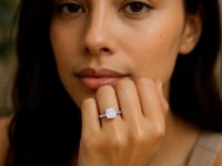 1 1/2 Carat Cushion Lab Grown IGI G/VS1 Diamond Solitaire Ring in 10K White Gold
