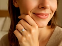 1 Carat Princess Lab Grown IGI G/VS1 Diamond Solitaire Ring in 10K Yellow Gold